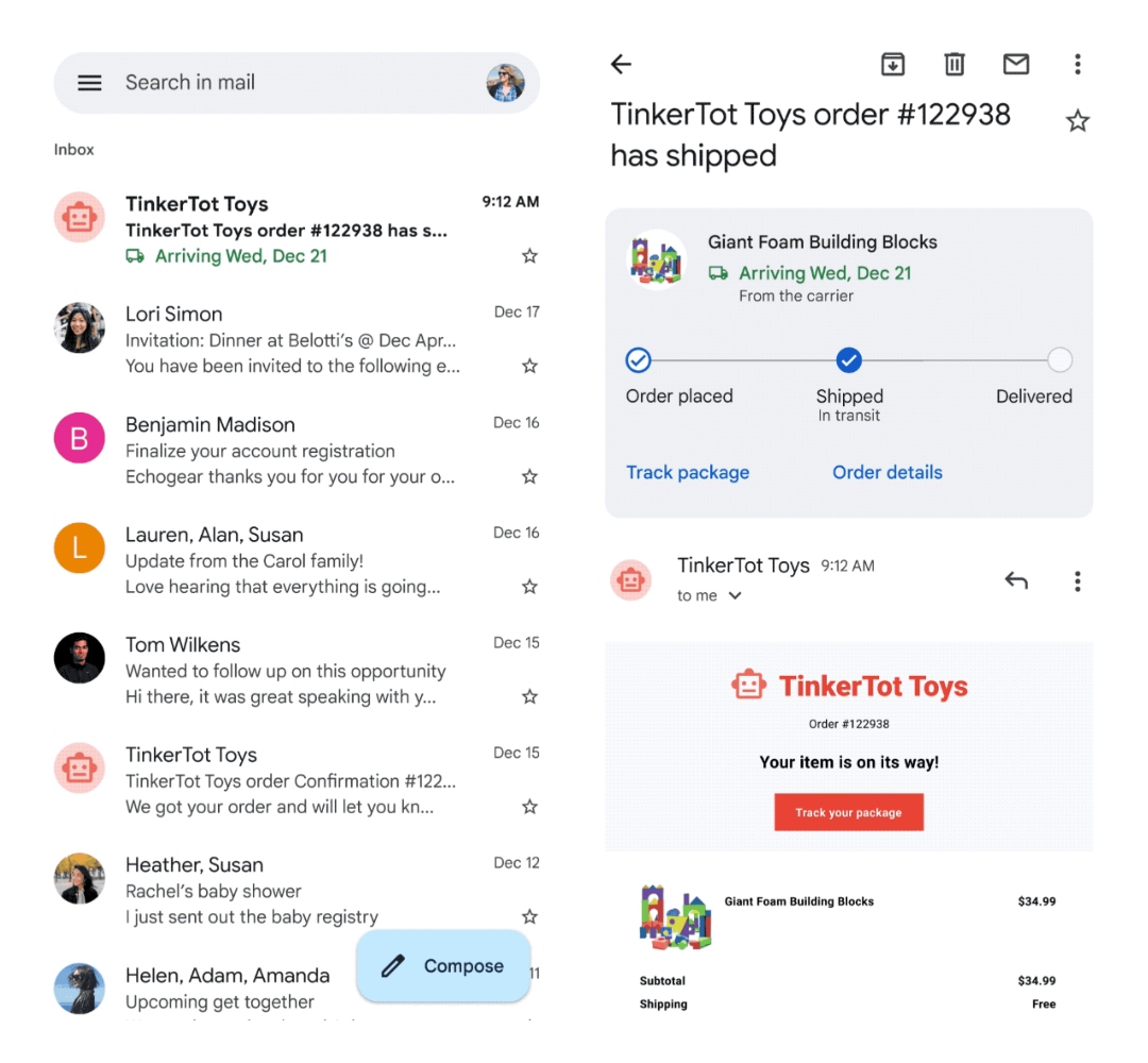 Gmail Brings Package-Tracking Directly To Inboxes Just In Time For The ...